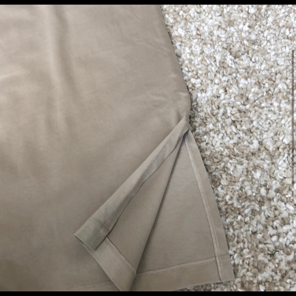 NWT Uniqlo Beige/Taupe Colour Long Maxi T Shirt Dress Sz XS - Picture 6 of 12